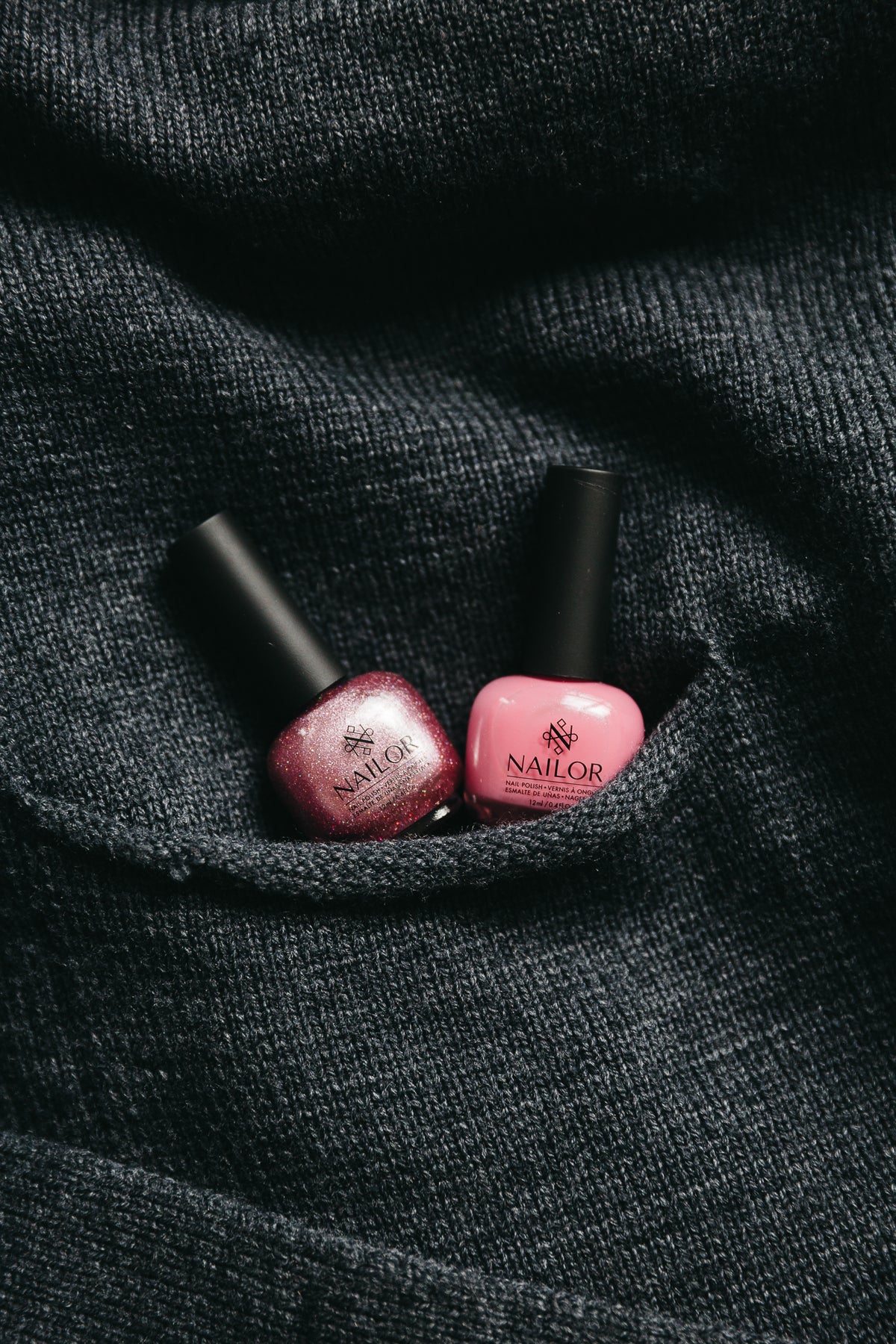 Pink shades nail polish